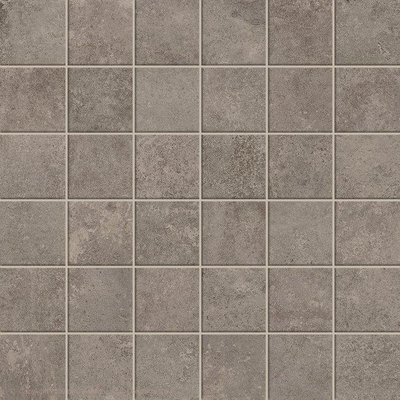 Terravito Sigillo mozaïektegel - 29.6x29.6cm - 8mm - gerectificeerd - Betonlook - Grijs