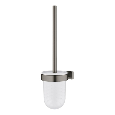 GROHE Essentials Cube Toiletborstelhouder - wandmontage - open - brushed hard graphite