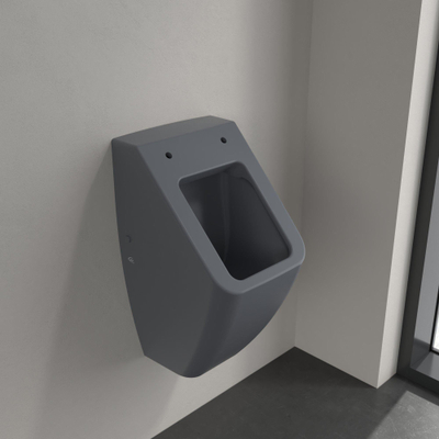 Villeroy & Boch Venticello urinoir avec arrivée arrière avec abattant 28.5x54.5x31.5cm - céramique+ graphite