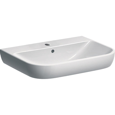 Lavabo Geberit Smyle avec trou de robinet avec trop-plein 65x48x17cm blanc 500230011