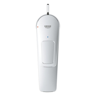 GROHE BauLoop wastafelkraan - m-size - opbouw - 1-gats - eengreeps - met trekwaste - chroom