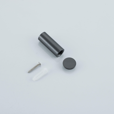 Fortifura Calvi Handdoekhaak - rond - enkel - Geborsteld Gunmetal PVD