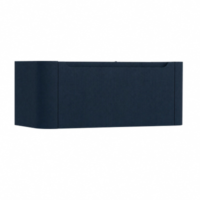 H&R badmeubelen Juice Meuble sous vasque - 100x45x40cm - coins arrondis - 1 tiroir - poignée intégrée - chêne bleu