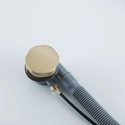 Fortifura Calvi badafvoercombinatie - met draaibediening - PVD - geborsteld messing (goud)