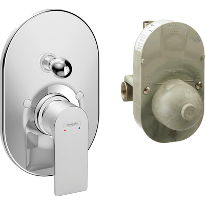 Hansgrohe Rebris e Eengreeps - inbouw badmengkraan set - hoogglans chroom