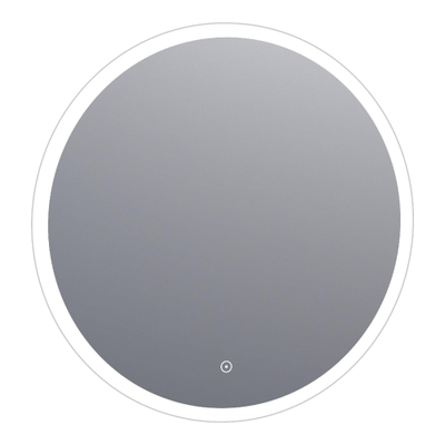 BRAUER Jade spiegel – Ø70 cm – indirecte LED rondom – dimbaar, touchbediening – Aluminium (Zilver)