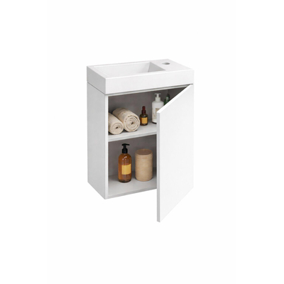 GO by Van Marcke Vikos fonteinset - 40cm - deur links - kraangat rechts - white standard (wit)