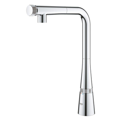 Grohe Zedra Keukenkraan - hoog - uittrekbare uitloop - chroom