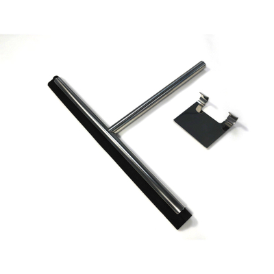 FugaFlow Efficiente Acces Raclette de douche avec support Inox brossé