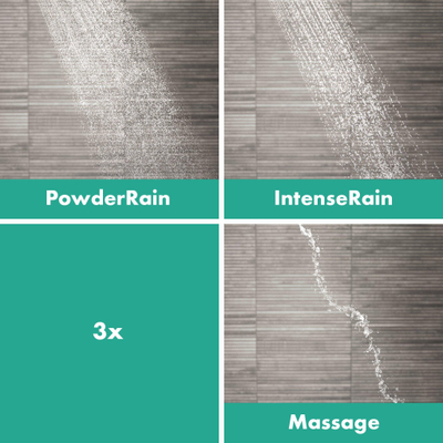 Hansgrohe Pulsify Select ensemble barre de douche 3jets Relaxation EcoSmart 10.5cm avec barre de douche 90 cm Mat Blanc