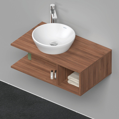 Duravit D-neo Meuble sous vasque 80x48x26cm sans tiroir Noyer mat