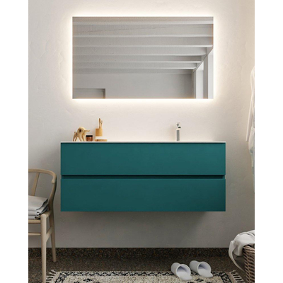 Mondiaz VICA ensemble de meuble de salle de bain - 120cm - meuble sous-vasque smag - 2 tiroirs - lavabo cloud droite - 1 trou de robinet - version XL 60cm haut