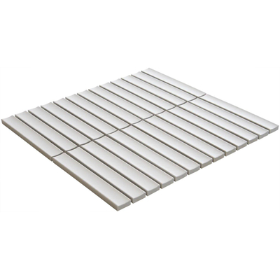 The Mosaic Factory Sevilla mosaïque - 29,6x29,9cm - carreau mural - Rectangle - Porcelaine White Mat