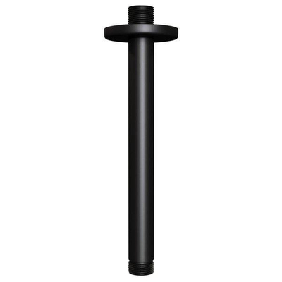 Brauer Black Edition Regendoucheset inbouw - hoofddouche 20cm - plafondarm - 3 gladde knoppen - handdouche staaf 1 stand - mat zwart