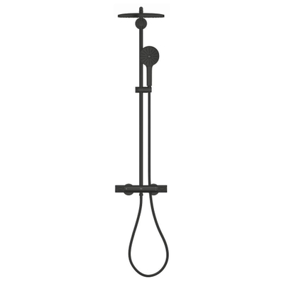 GroheVitalio Joy+douchesysteem met hoofddouche en handdouche280mmMat Zwart