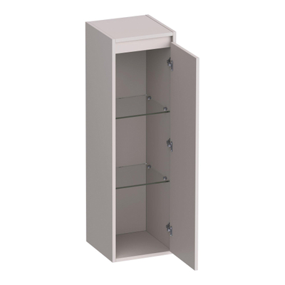 BRAUER Adore badkamerkast - 120x35x35cm - met 1 deur greeploos rechtsdraaiend mat zand