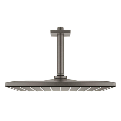 GROHE Rainshower Mono 310 Cube Hoofddouche - 31x31cm - 1 straalsoort - plafondarm 14.2cm - geborsteld hard graphite