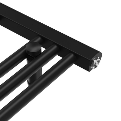 Rosani Classic radiator 60x100cm recht middenaansluiting 424 watt mat zwart OUTLETSTORE