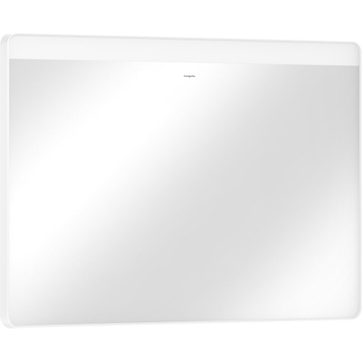 Hansgrohe Xarita Lite Q Miroir - 100x70cm - éclairage led - Horizontal - interrupteur mural - Blanc mat