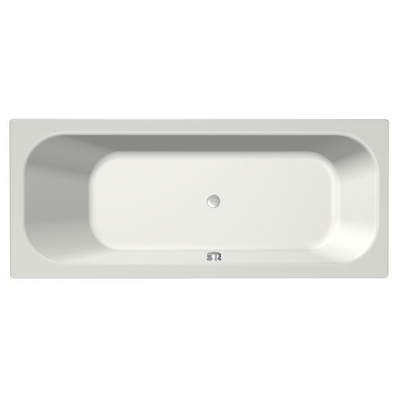Xenz Aruba Baignoire - 190x80x48 - bonde Centrale - acrylique - blanc mat