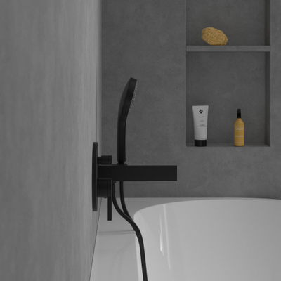 Villeroy & Boch Dawn 1 greeps inbouwkraan - met omstel - mat zwart