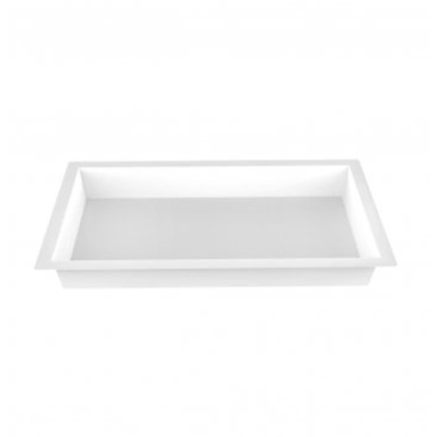 Saniclass Hide luxe Inbouwnis - 30x60x7cm - met flens - wit mat OUTLETSTORE
