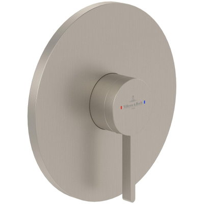 Villeroy & Boch Dawn 1 greeps inbouwkraan afbouwdeel - Brushed Nickel (rvs)