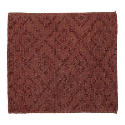 Sealskin aztec tapis de bain 60x60 cm en coton rose foncé