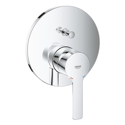 Grohe Lineare New Robinet de baignoire encastré - 2 boutons - inverseur - chrome