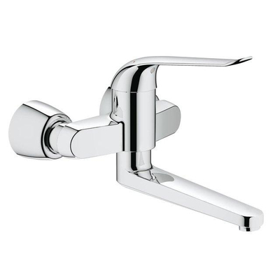 Grohe Eurosmart Care Wastafelmengkraan - uitloop 27.2cm - opbouw - wandmontage - chroom