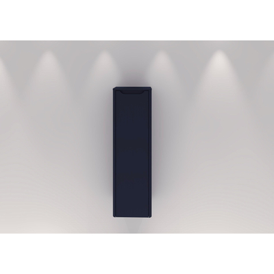 H&R badmeubelen Juice Hoge Kast - 40x35x130cm - met ronde hoeken - 1 deur - rechtsdraaiend - blue oak