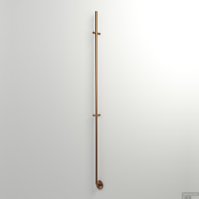 Instamat Jay Elektrische Handdoekradiator - 172cm - 29W - timer - geborsteld brons