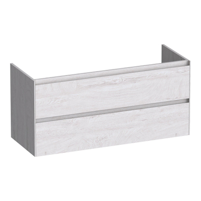 BRAUER Inspire wastafelonderkast 120 2 softclose lades - greeploos - 1 sifon uitsparing - Forest Seashell