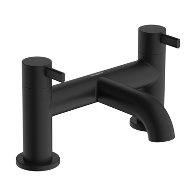 Hansgrohe Zesis mitigeur bain sur gorge - deux poignées - noir mat