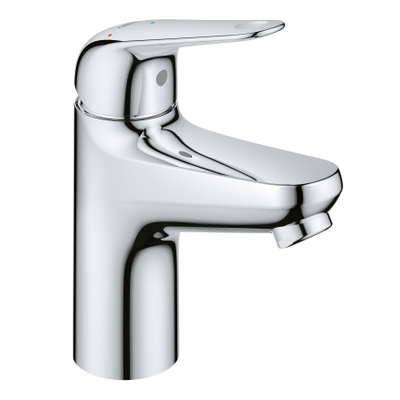 GROHE Swift wastafelkraan - s-size - opbouw - voorsprong 10.4cm - met klikwaste - chroom