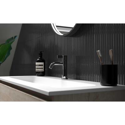 IVY Pact Mitigeur lavabo - bas - coldstart - Noir Chrome PVD