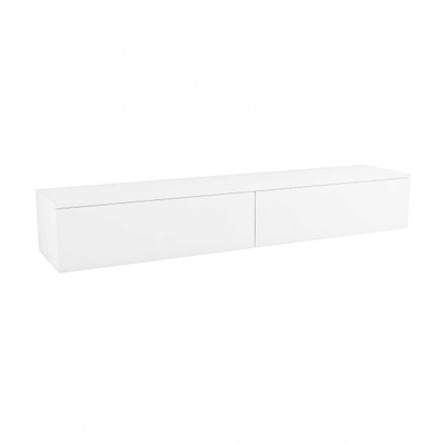 MONDIAZ ALAN MODULE SMALL Wastafelonderkast - 190x41x30cm - 2 lades - push to open - MDF - Talc mat