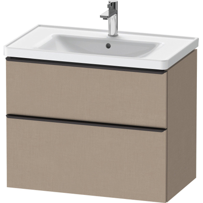 Duravit D-neo Meuble sous vasque 78.4x45.2x62.5cm 2 tiroirs Lin mat