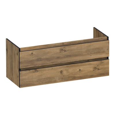 BRAUER Joy Edge wastafelonderkast 120 2 softclose lades - greeploos - 2 sifon uitsparingen - Chateau