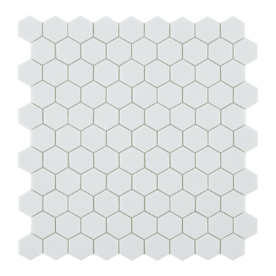 By goof mosaïque hexagonale blanche 29.5x29.5cm carrelage mural mosaïque blanc mat