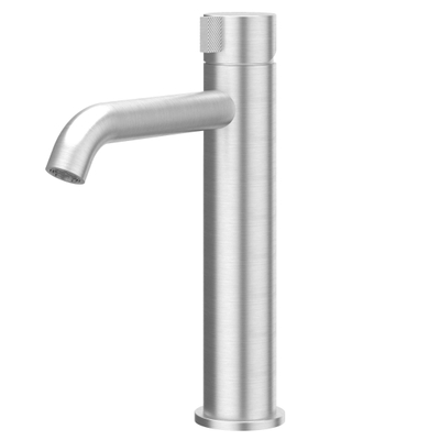 Ivy Tribe wastafelkraan - opbouw - 1-gats - voorsprong 14.5cm - zonder waste - geborsteld rvs