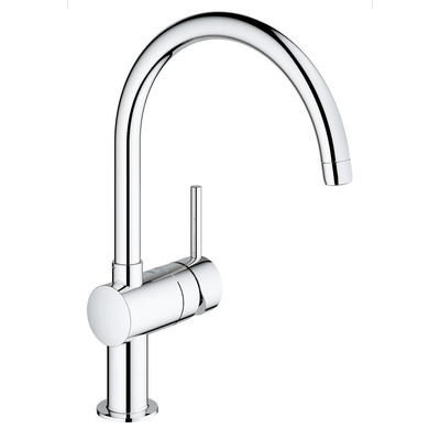 GROHE Minta Mitigeur de cuisine - haut - bec rond pivotant - chrome