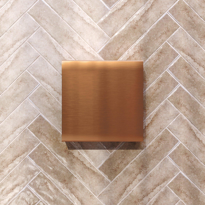 Brauer Niche salle de bains - 25x25cm - Cuivre brossé
