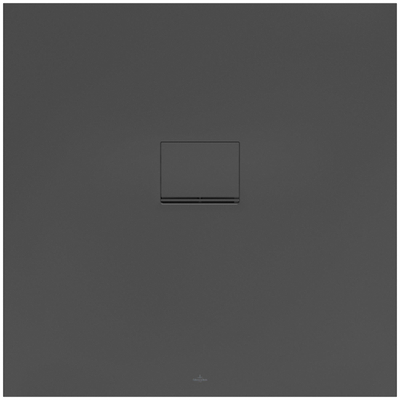 Villeroy & Boch Squaro infinity douchebak - 100x100x4cm - Anthracite (grijs)
