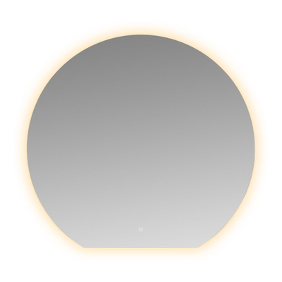 Wiesbaden Tramonto miroir rond avec LED, dimmable et chauffage miroir 120 x 112 x 0,3 cm