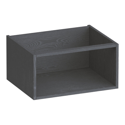 BRAUER Flourish armoire latérale - 59x30x45.5cm - avec 1 compartiment de rangement Gris Bois