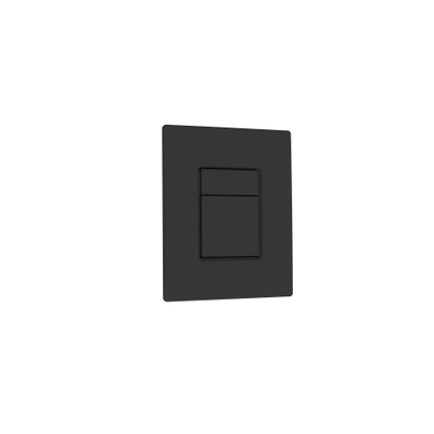 QeramiQ Push Metal Thin Bedieningspaneel - voor Grohe Skate - 2 knops - mat zwart