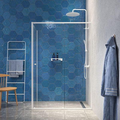 Sealskin Contour Douchecabine - 120x90x200cm - 6 mm helder veiligheidsglas Mat wit