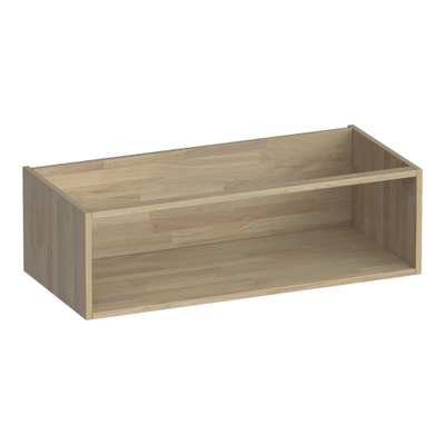 BRAUER Flourish armoire latérale - 99x30x45.5cm - avec 1 compartiment de rangement assemblage à dents de scie chêne gris