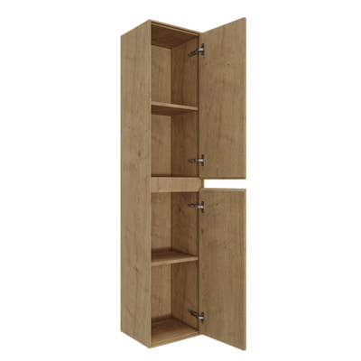 Saniclass Holz Pure Hoge kast - 180x38x38cm - 2 deuren - Eiken natural
